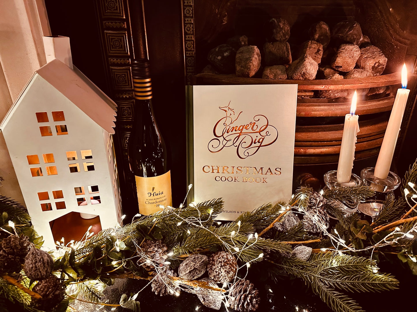 Ginger Pig Christmas Cook Book and Wine Pairing - Huia Chardonnay New Zealand, 2019